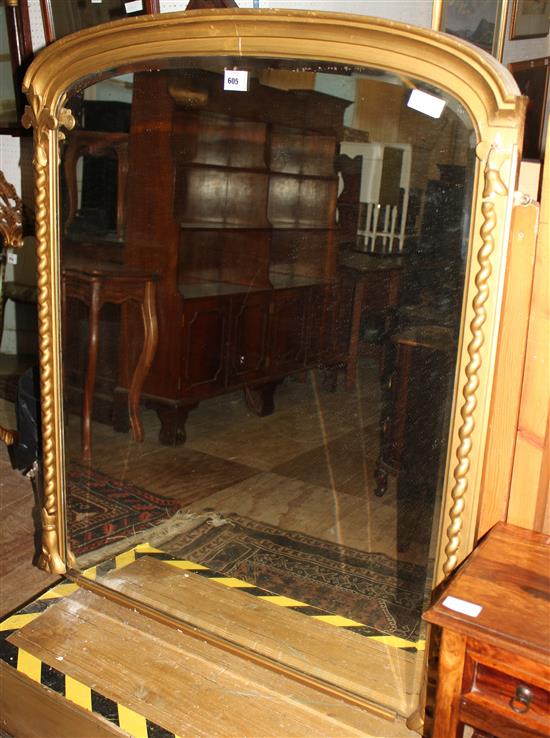 Gilt overmantel(-)